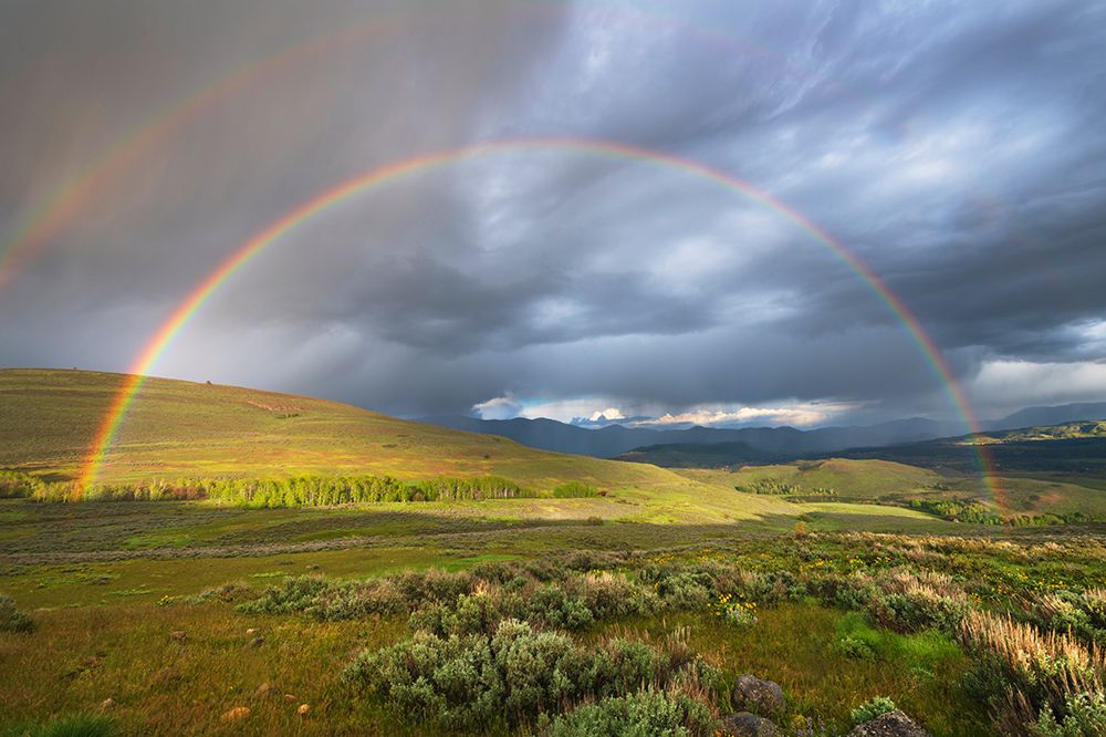 Rainbow over Methow Valley-North Cascades-Washington State art print by Alan Majchrowicz for $57.95 CAD